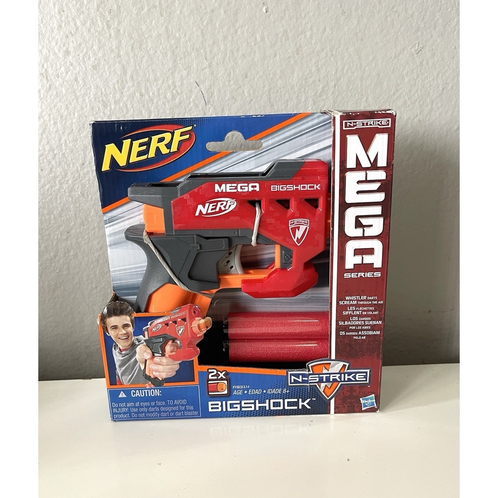 Nerf N Strike Mega Big Shock Series Blaster Kids Toy Play Dart Gun New !